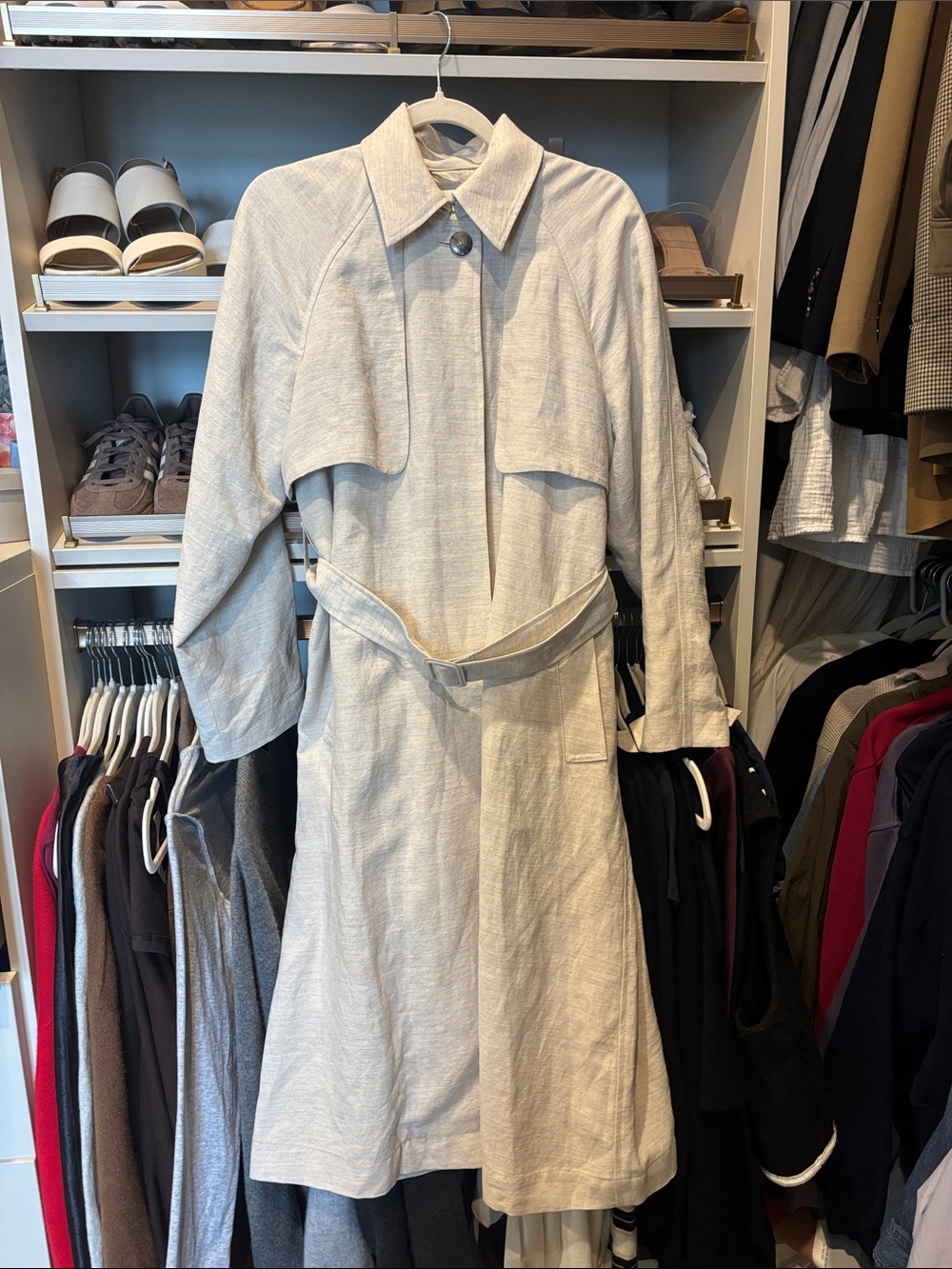Aritzia Wilfred Trench Linen